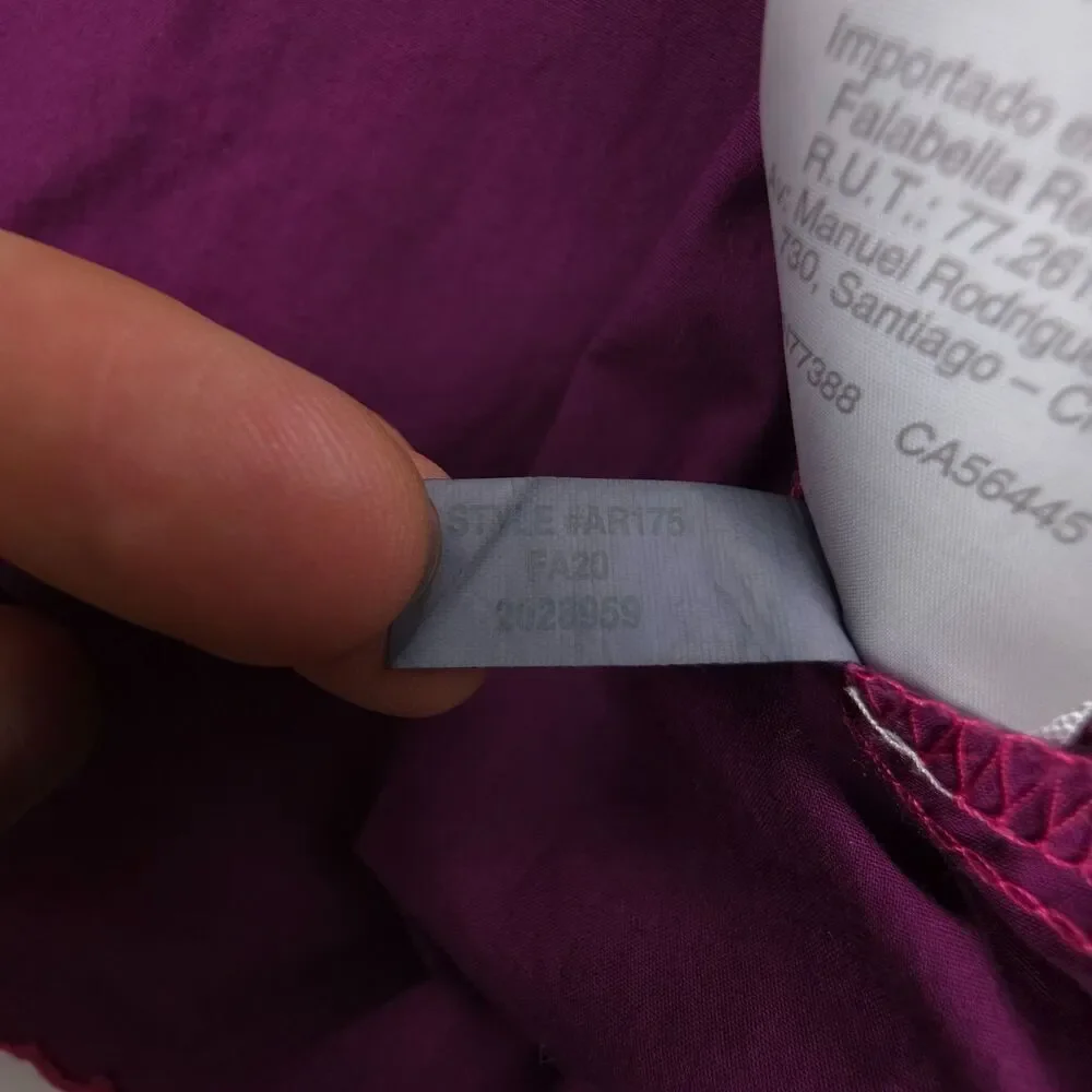 J CREW Mockneck cotton poplin top with embroidered eyelet Purple Preppy Boho